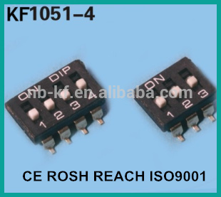 pitch 2.54mm black smt type dip switch connector