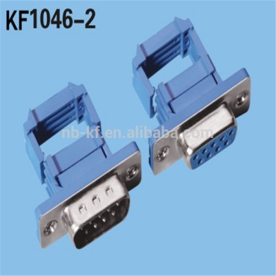 9pin/15pin/25pin/37pin idc d-sub connector with flat cable