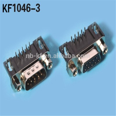 d-sub 9 15 25 37 pin connector female right angle